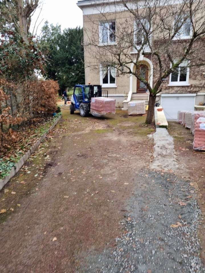 Création chemin d'accès Indre-et-Loire